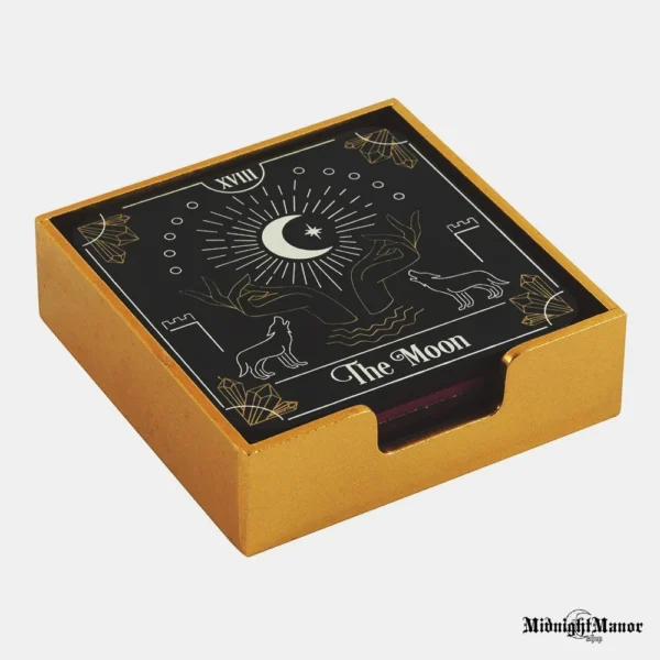 Taro Kortų Stalo Padėkliukų Puodeliams ar Taurėms Rinkinys