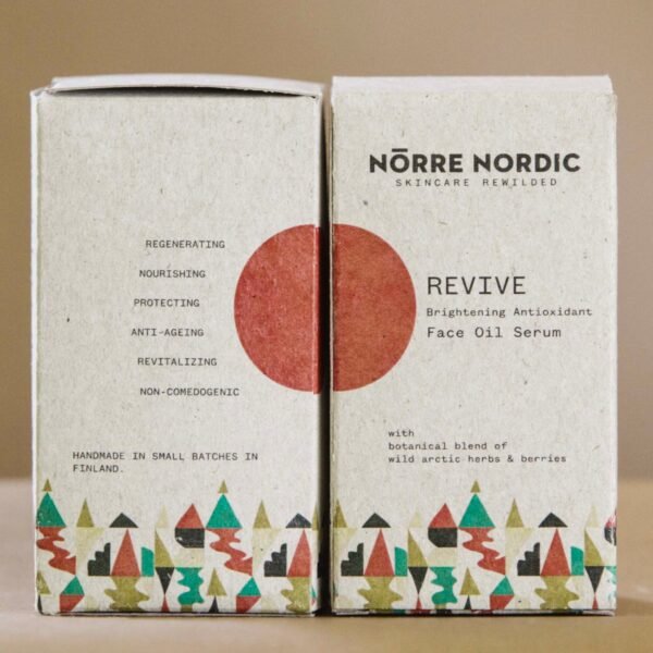 Šviesinantis Veido Aliejus Serumas su Antioksidantais Nörre Nordic REVIVE 30 ml
