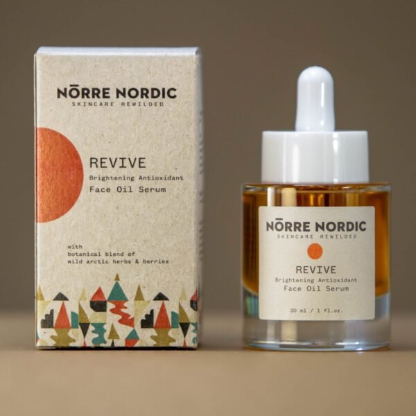 Šviesinantis Veido Aliejus Serumas su Antioksidantais Nörre Nordic REVIVE 30 ml