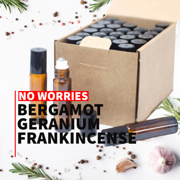 Pieštukinis Eterinis Aliejus x30 vnt. Bergamotė, Pelargonija, Frankinčensas