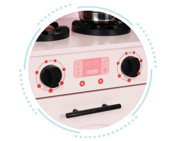 Rožinė Vaikiška Virtuvėlė su Priedais | Kasdienos Pažinimo Stebuklai