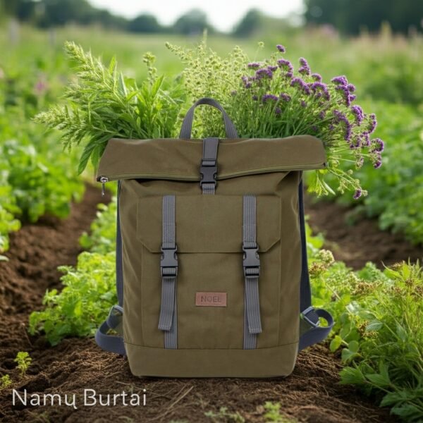 Žygio Kuprinė Chaki Spalvos 25L | Daržui, Sodui, Kelionei